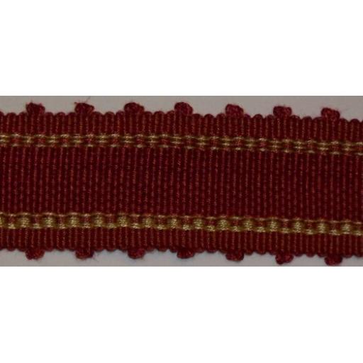 Haddon 47mm Curtain Braid - Colour Red